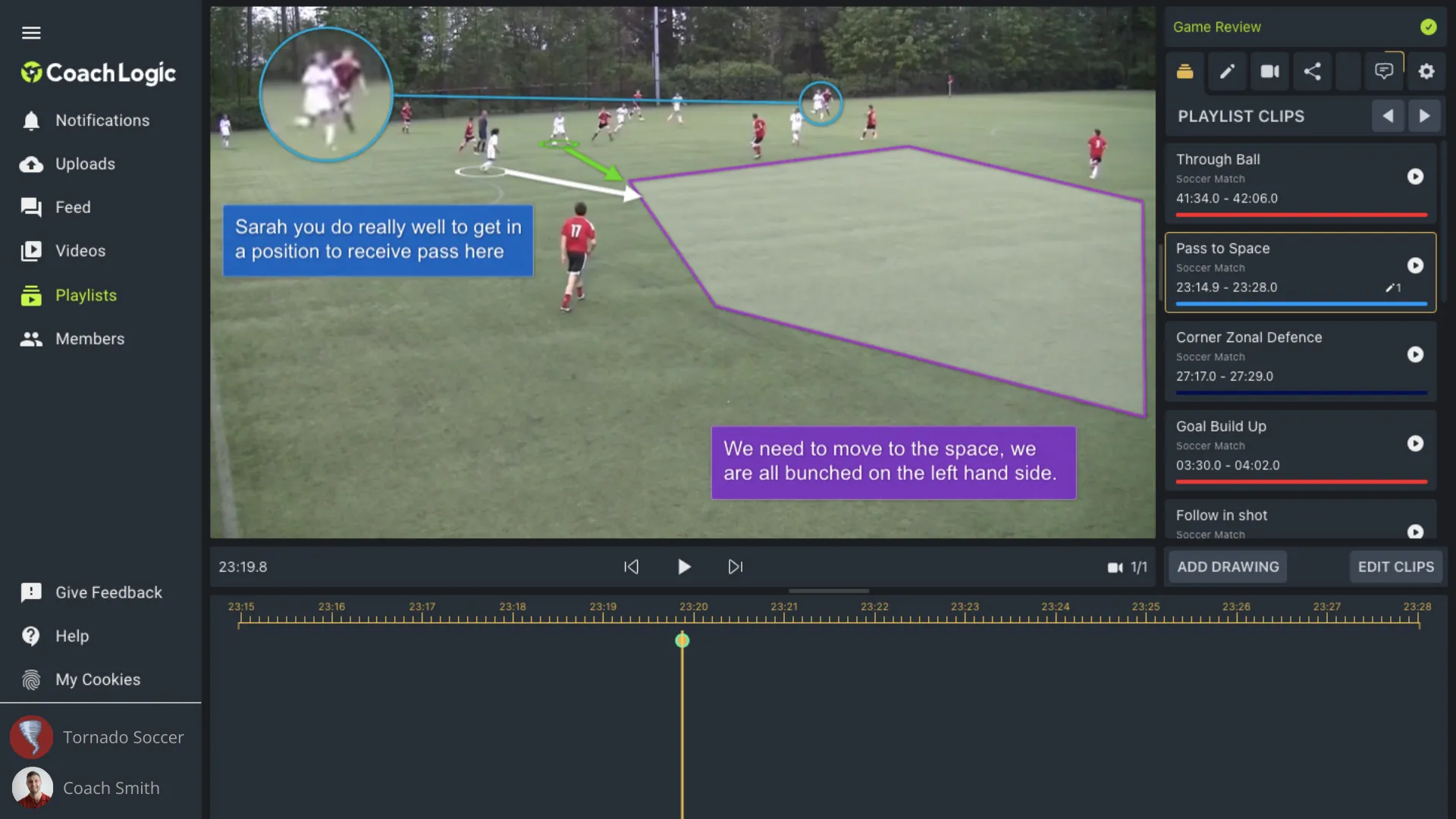 Playlists & Drawing Tools