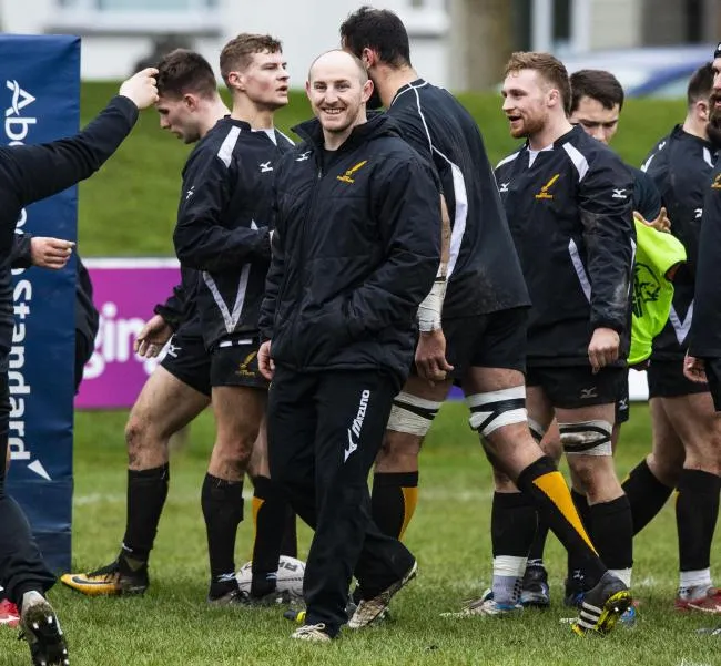 Mark Cairns coaching the Currie Chieftains.