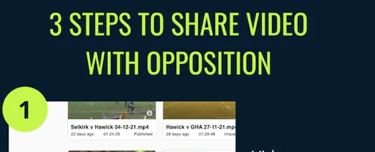 3 easy steps to share your match video?
