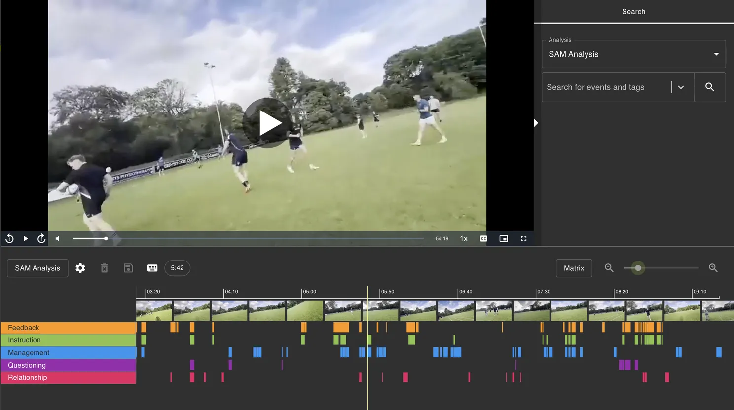 We integrated SAM with our existing video player